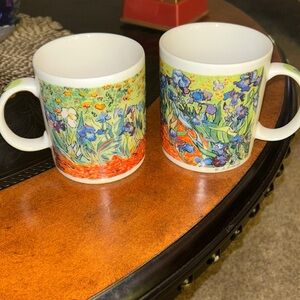 Set of two Irises Vincent Van Gogh Master Impressionists by CHALEUR Mugs